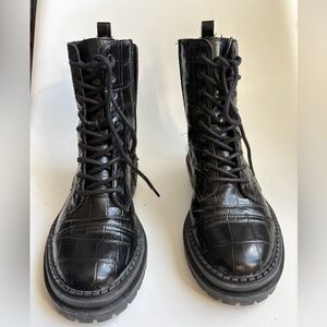 14th & Union Black Combat Boots
